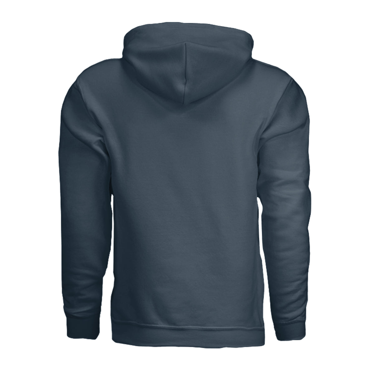 DeliveryPro Men's Fleece Pullover Hoodie in Blue Dusk - back view