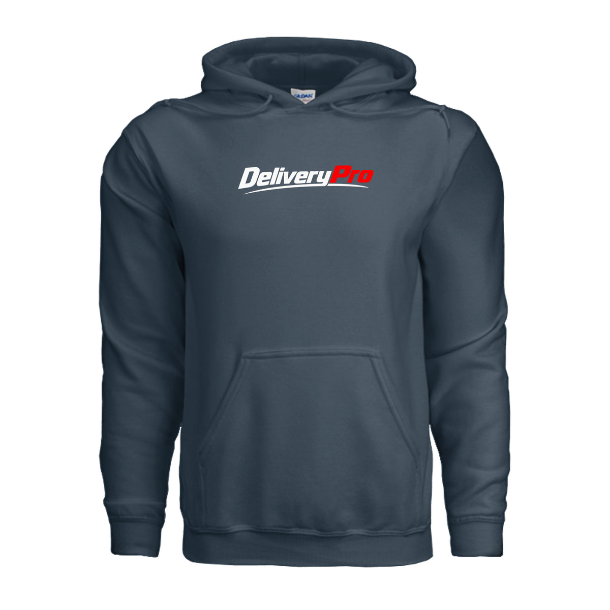 DeliveryPro Men's Fleece Pullover Hoodie in Blue Dusk - front view