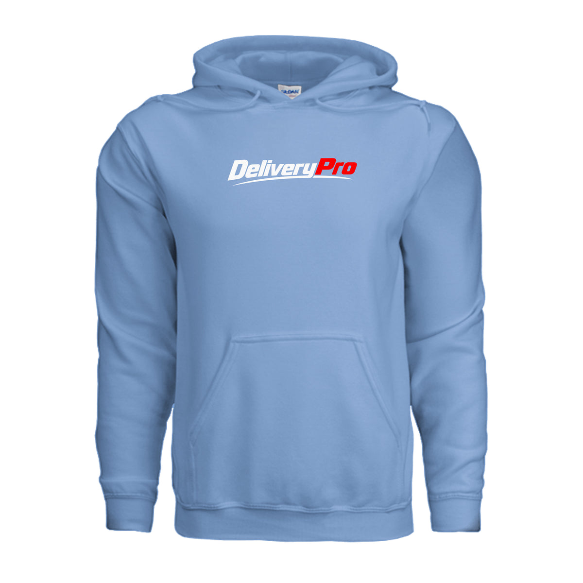 DeliveryPro Men's Fleece Pullover Hoodie in Carolina Blue - front view