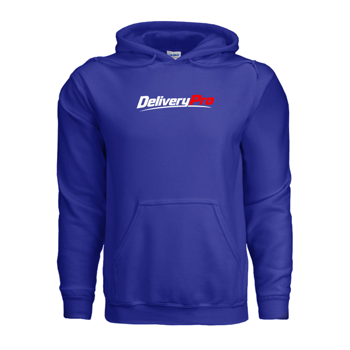 DeliveryPro Men's Fleece Pullover Hoodie in Cobalt - front view