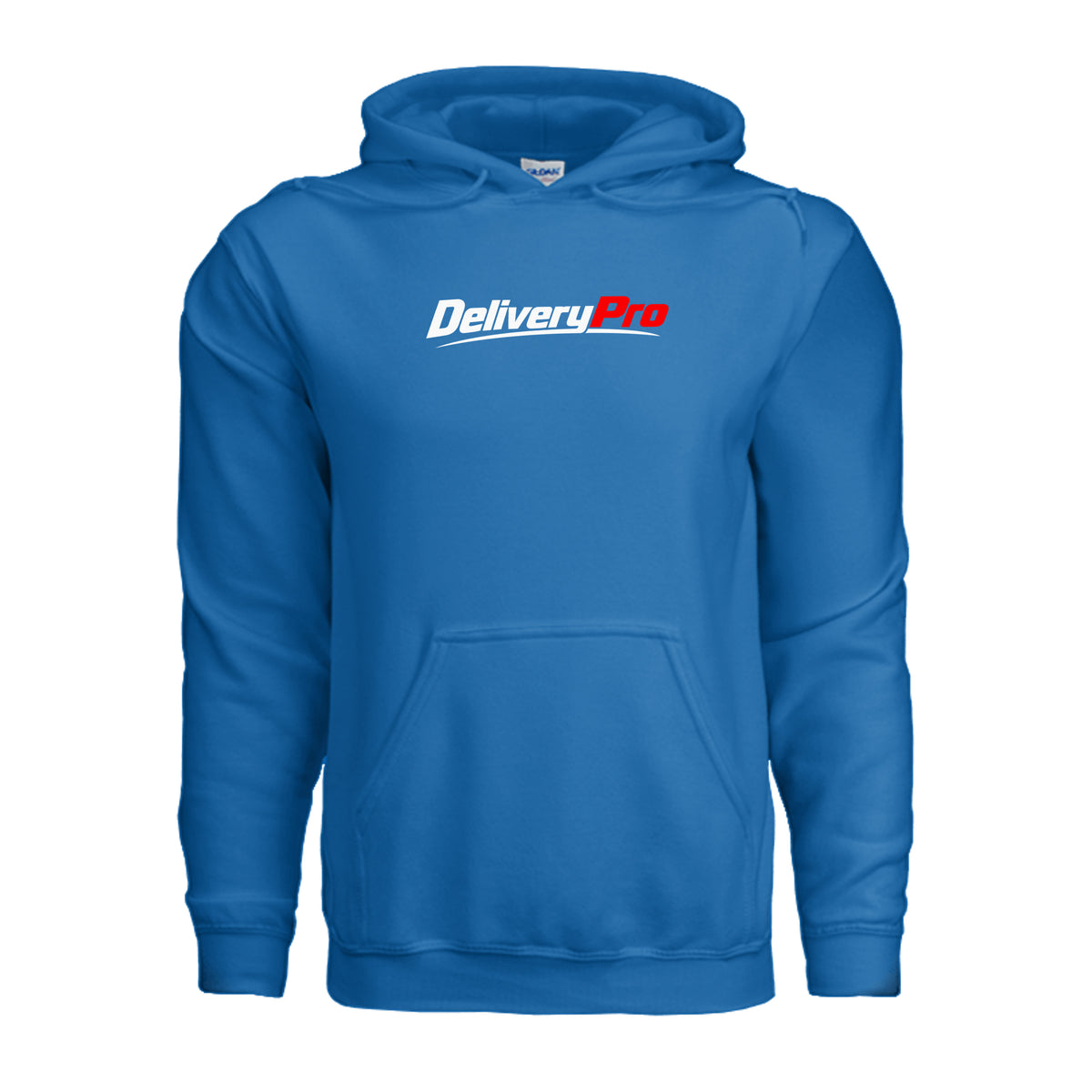 DeliveryPro Men's Fleece Pullover Hoodie in Royal - front view
