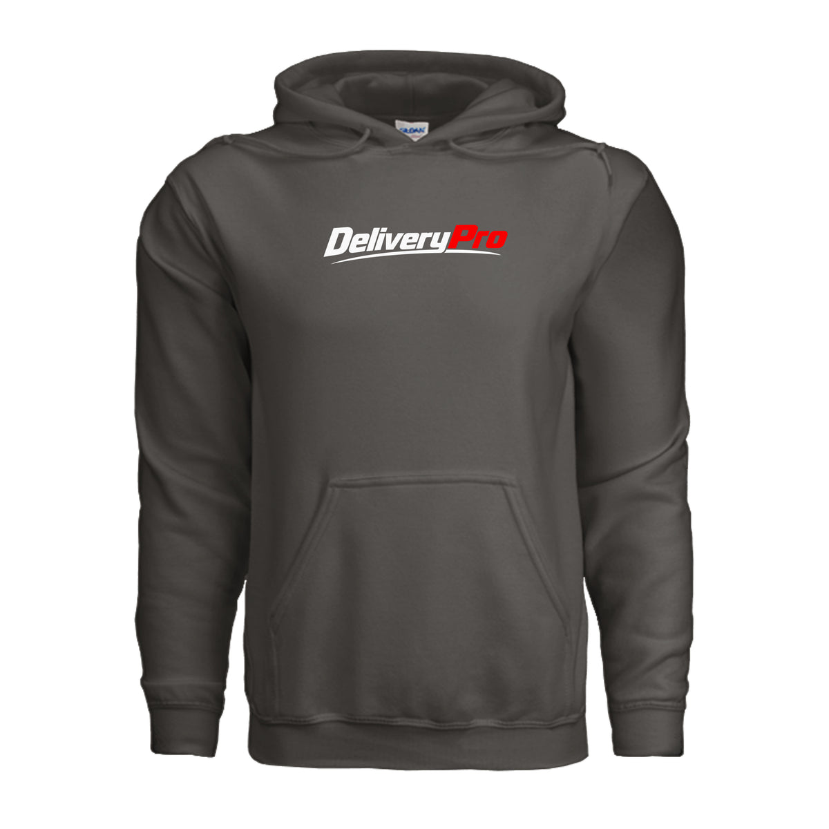 DeliveryPro Men's Fleece Pullover Hoodie in Smoke - front view