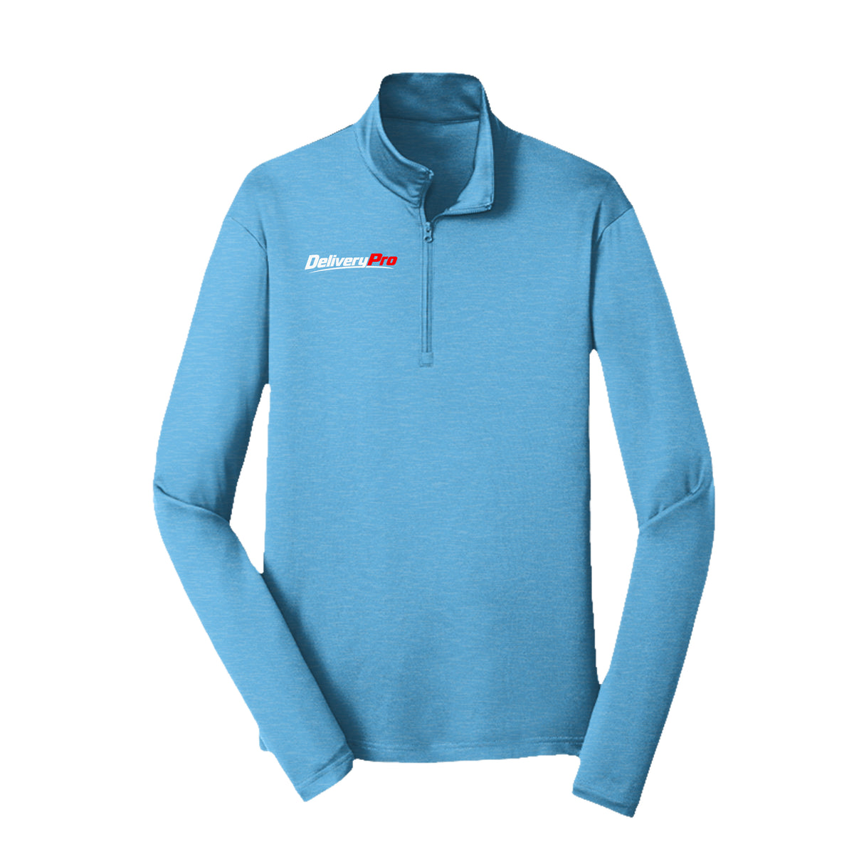 DeliveryPro Men's Performance Pullover in Pond Blue Heather - front view