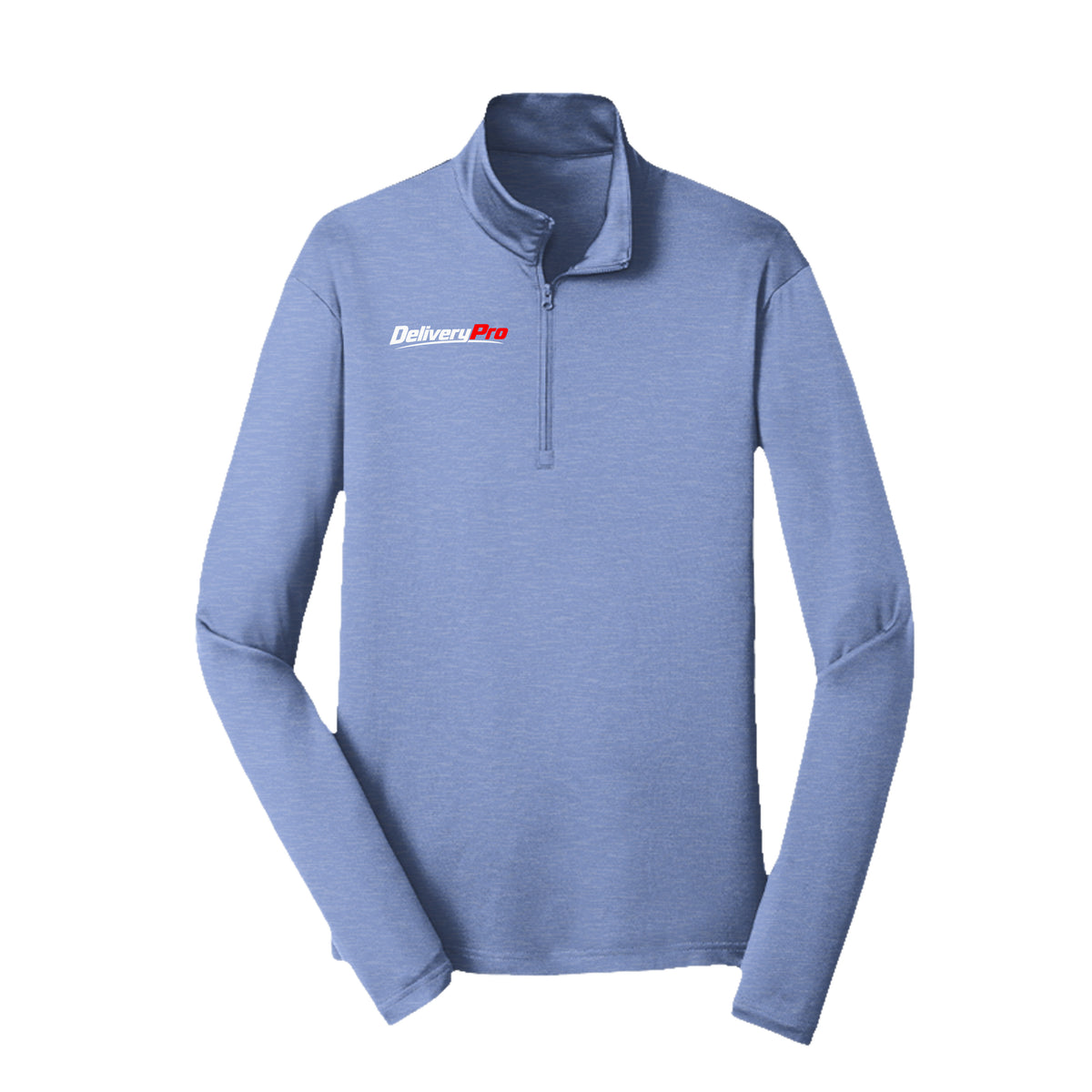DeliveryPro Men's Performance Pullover in True Royal Heather - front view