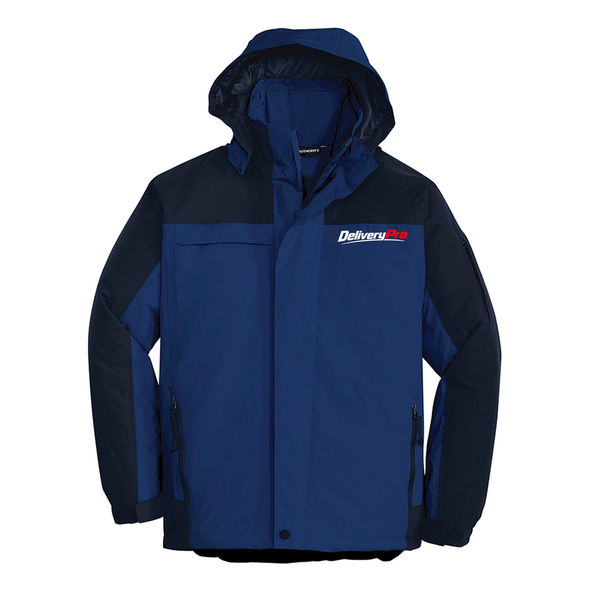 DeliveryPro™ Men's Premium Winter Driver Coat in Regatta Blue/Navy - front view