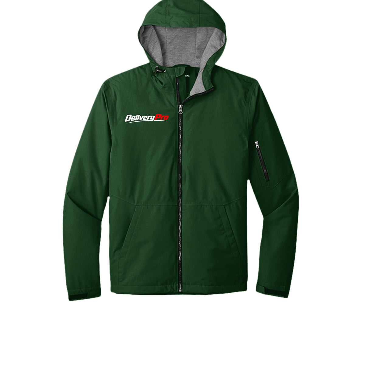 DeliveryPro™ Men's Waterproof Insulated Driver Jacket in Forest Green - front view