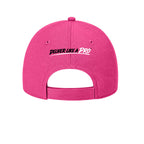 Back of neon pink DeliveryPro baseball cap with Deliver Like a Pro design and adjustable closure
