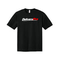 Black DeliveryPro Performance Driver T-Shirt with white and red DeliveryPro logo across the chest