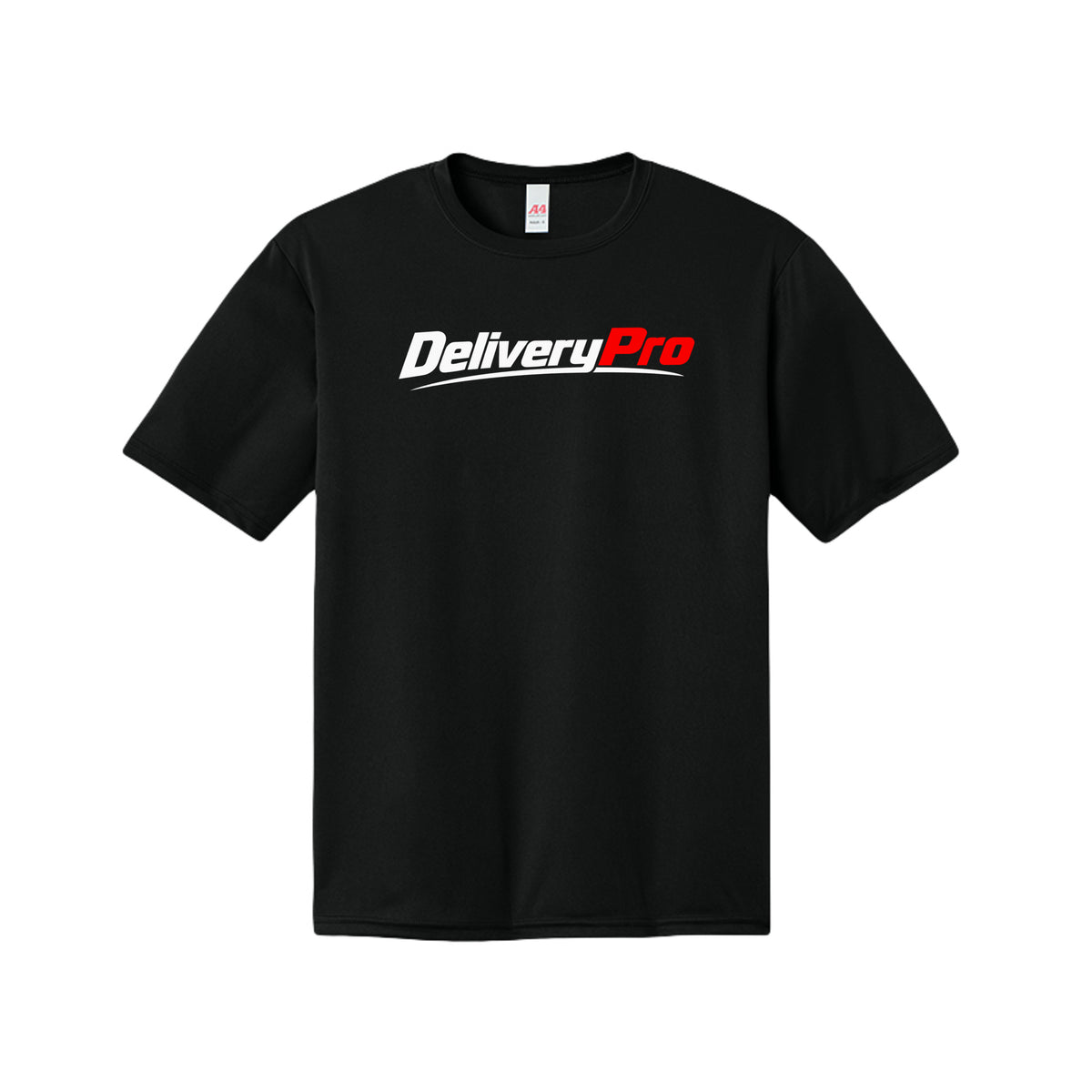 Black DeliveryPro Performance Driver T-Shirt with white and red DeliveryPro logo across the chest