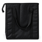 Back view of the DeliveryPro Premium insulated food delivery tote bag showing reinforced carrying straps on a white background.