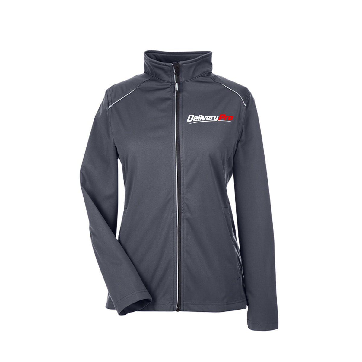 DeliveryPro Women's 3-Layer Performance Jacket in Carbon - front view