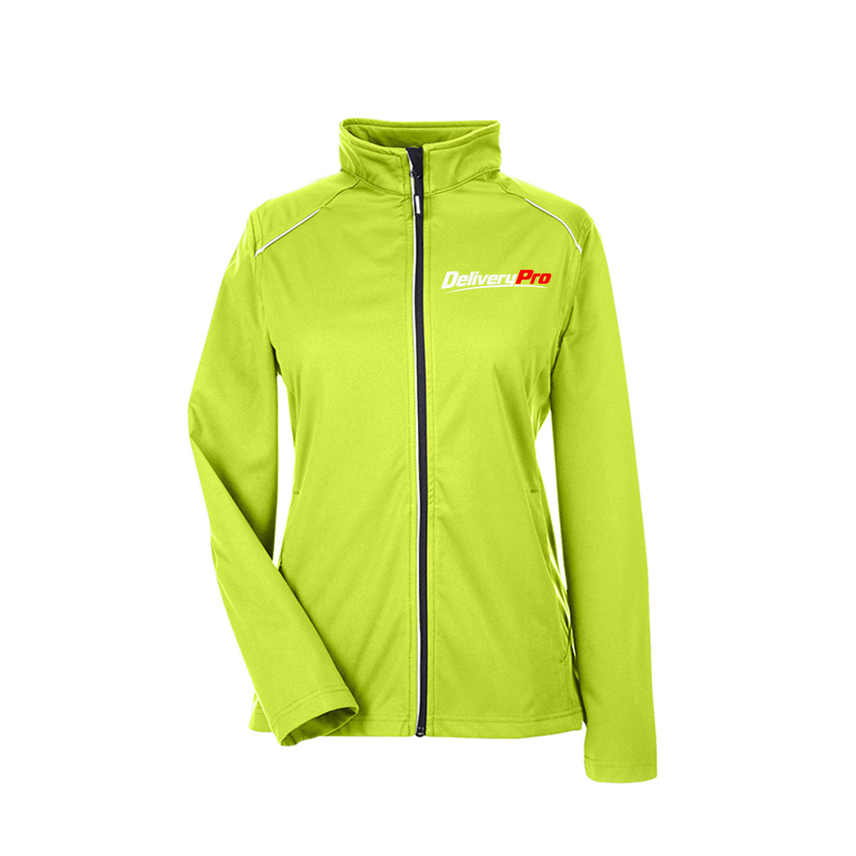 DeliveryPro Women's 3-Layer Performance Jacket in Safety Yellow - front view