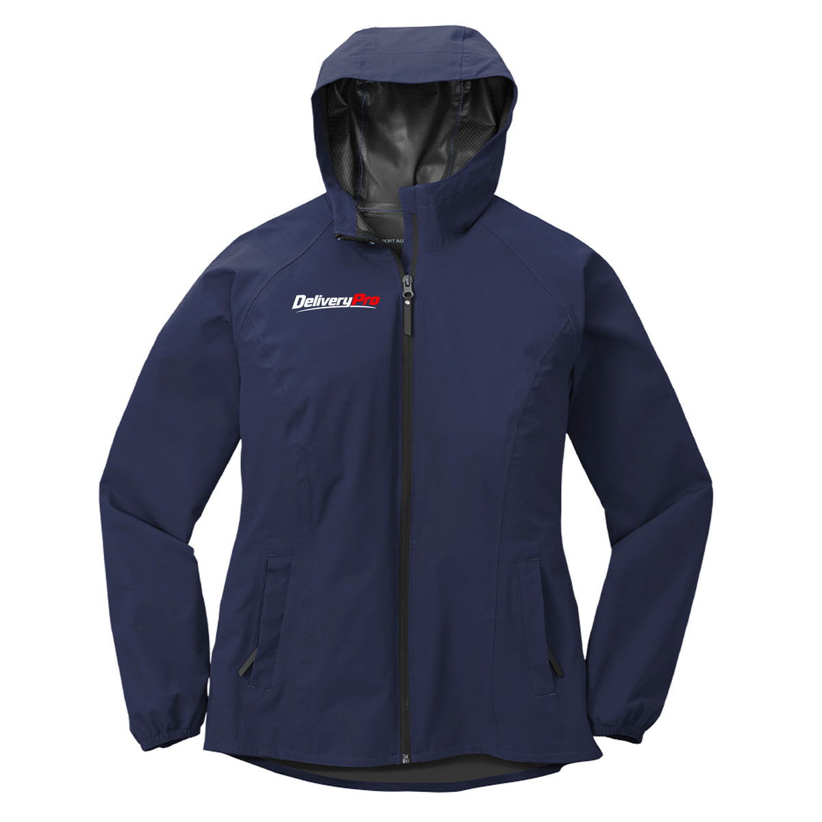 DeliveryPro Women's Essential Rain Jacket in True Navy - front view
